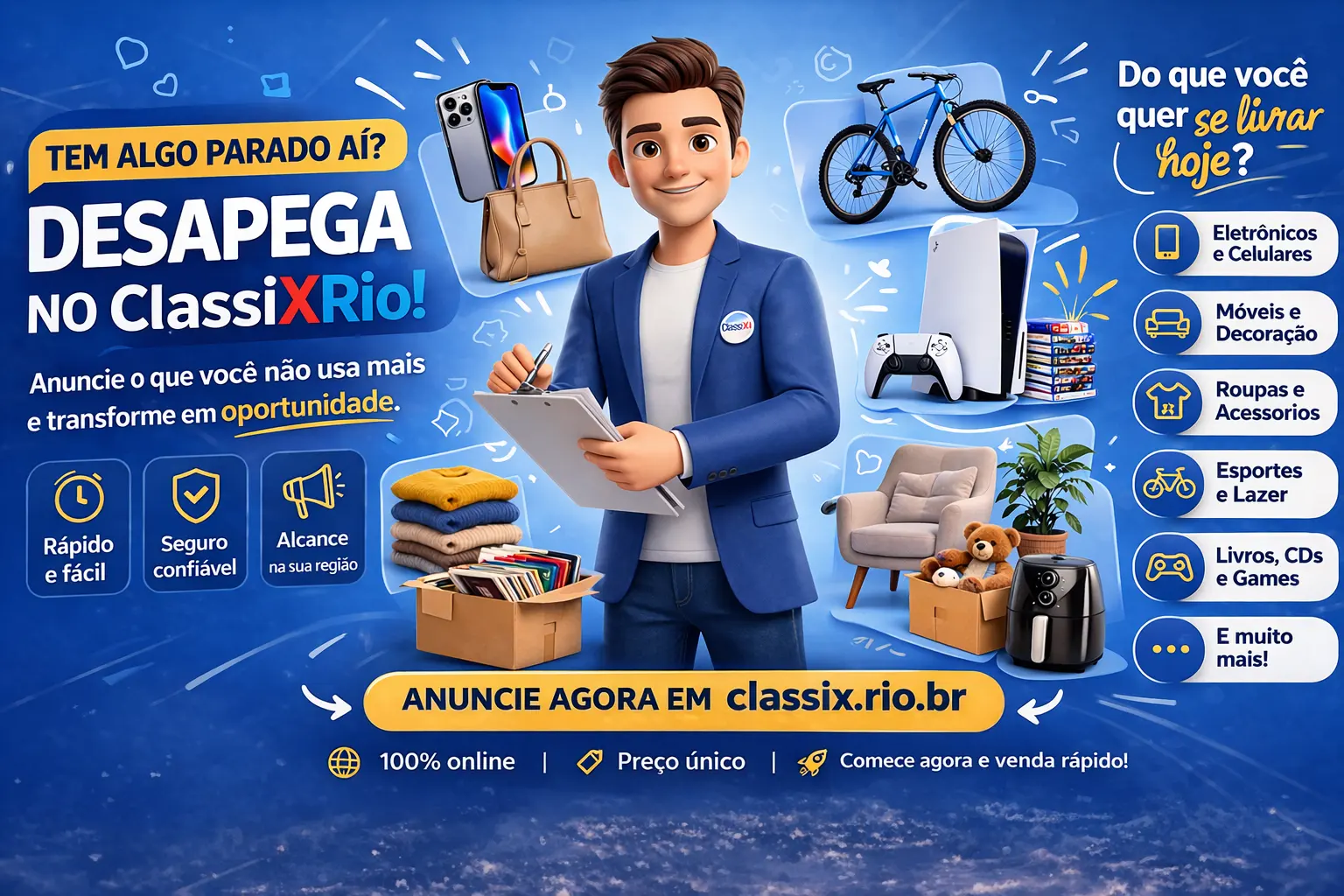 Foto do item Tem algo parado? DESAPEGUE.