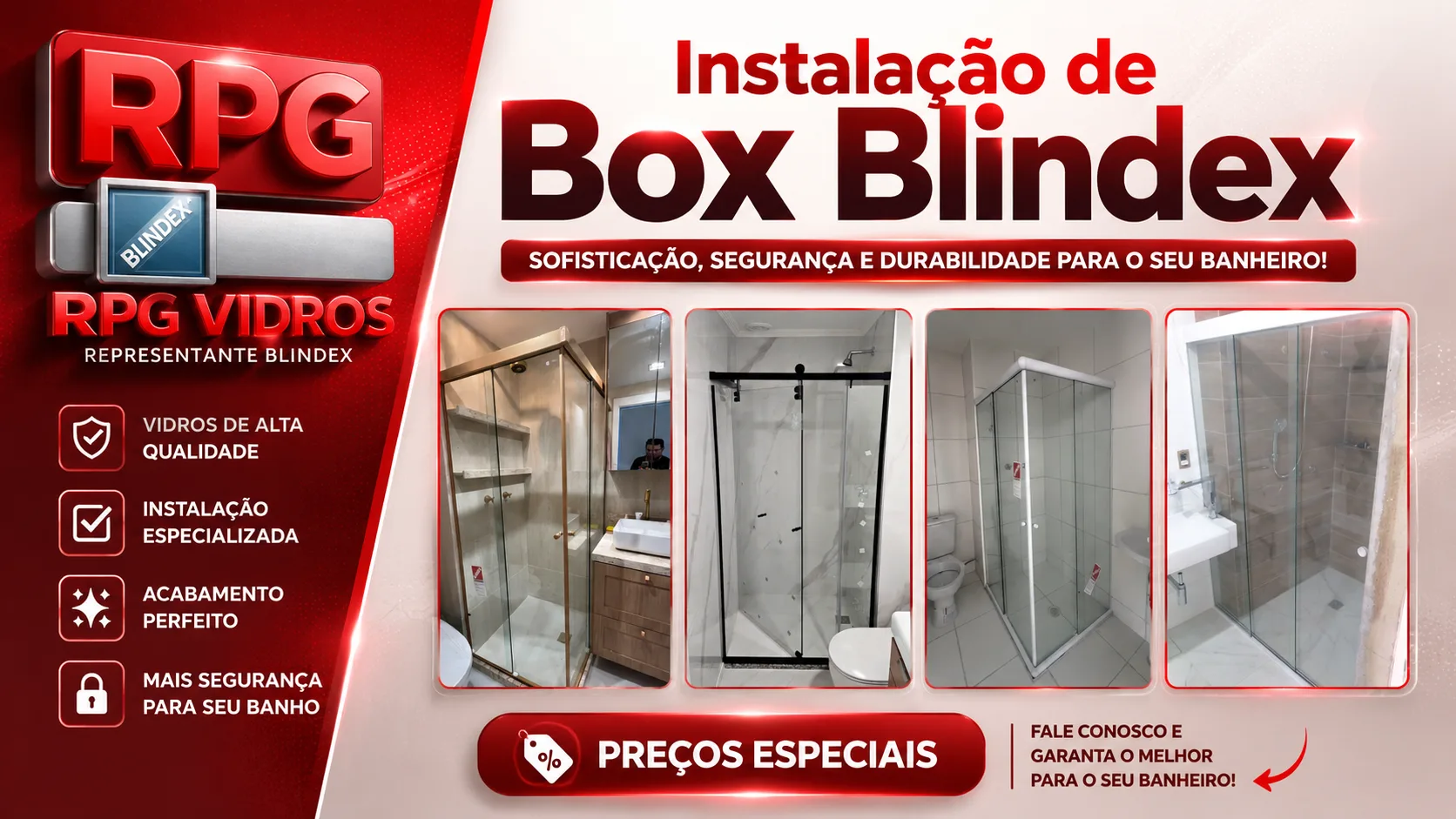 Foto do produto Instalação de Box Blindex
