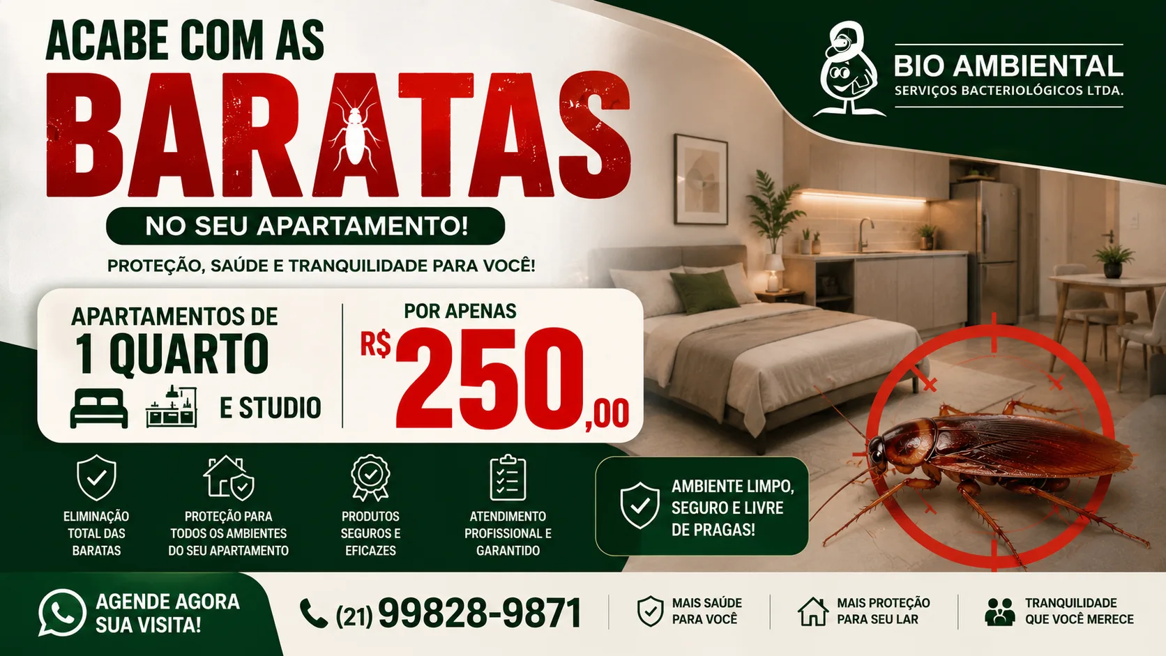 Foto do produto Sem BARATAS no Studio